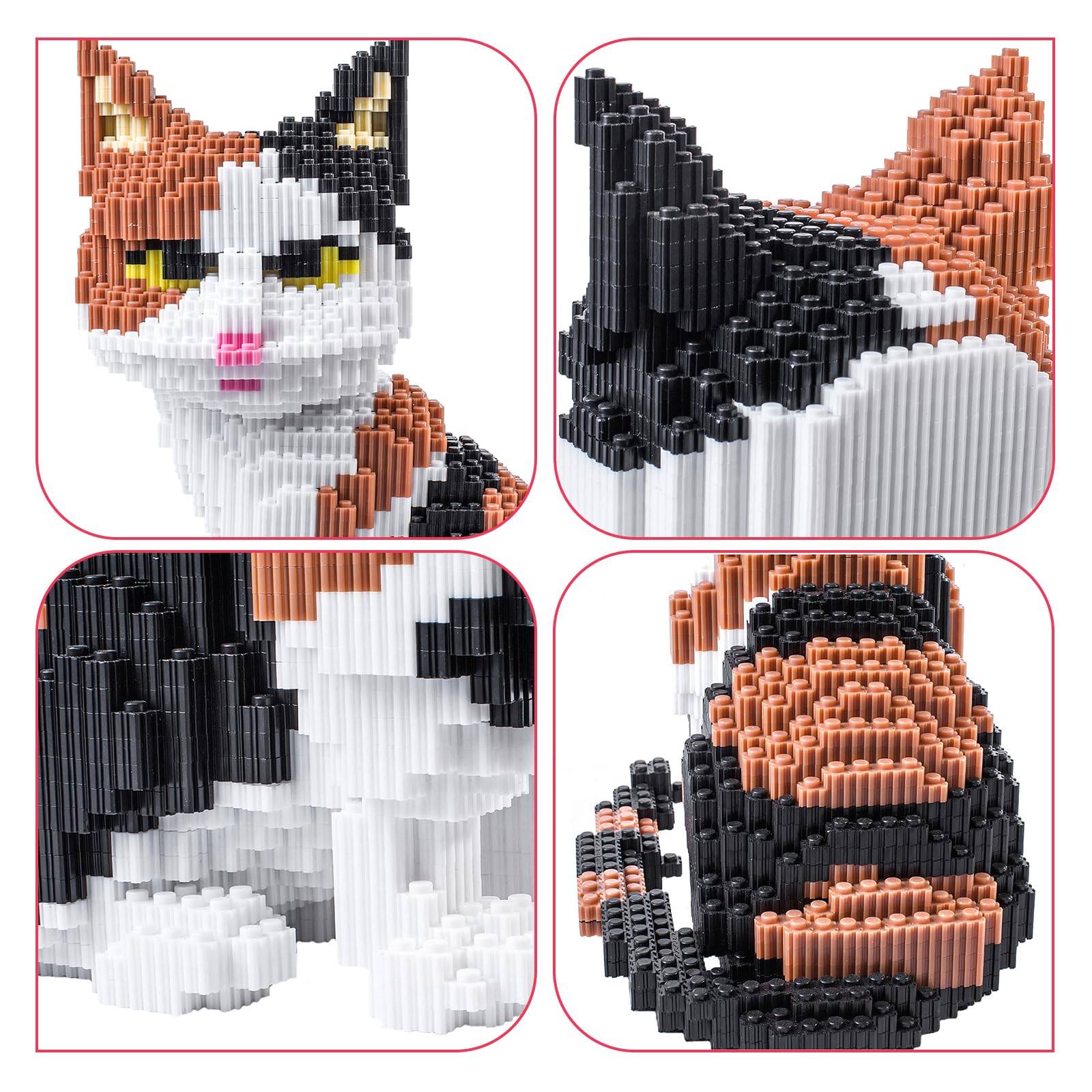 Jadie Link Cat Building Blocks Sets 3d Puzzles Toys Ornaments Particle ...