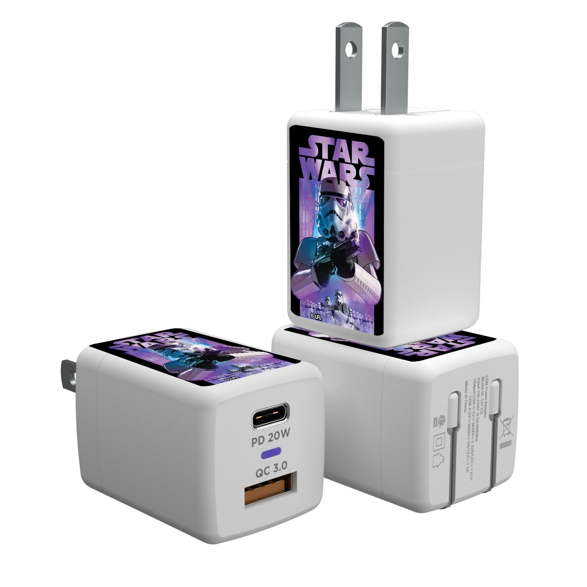 Keyscaper - Star Wars: A New Hope Portrait Collage USB A/C Charger - Stormtrooper