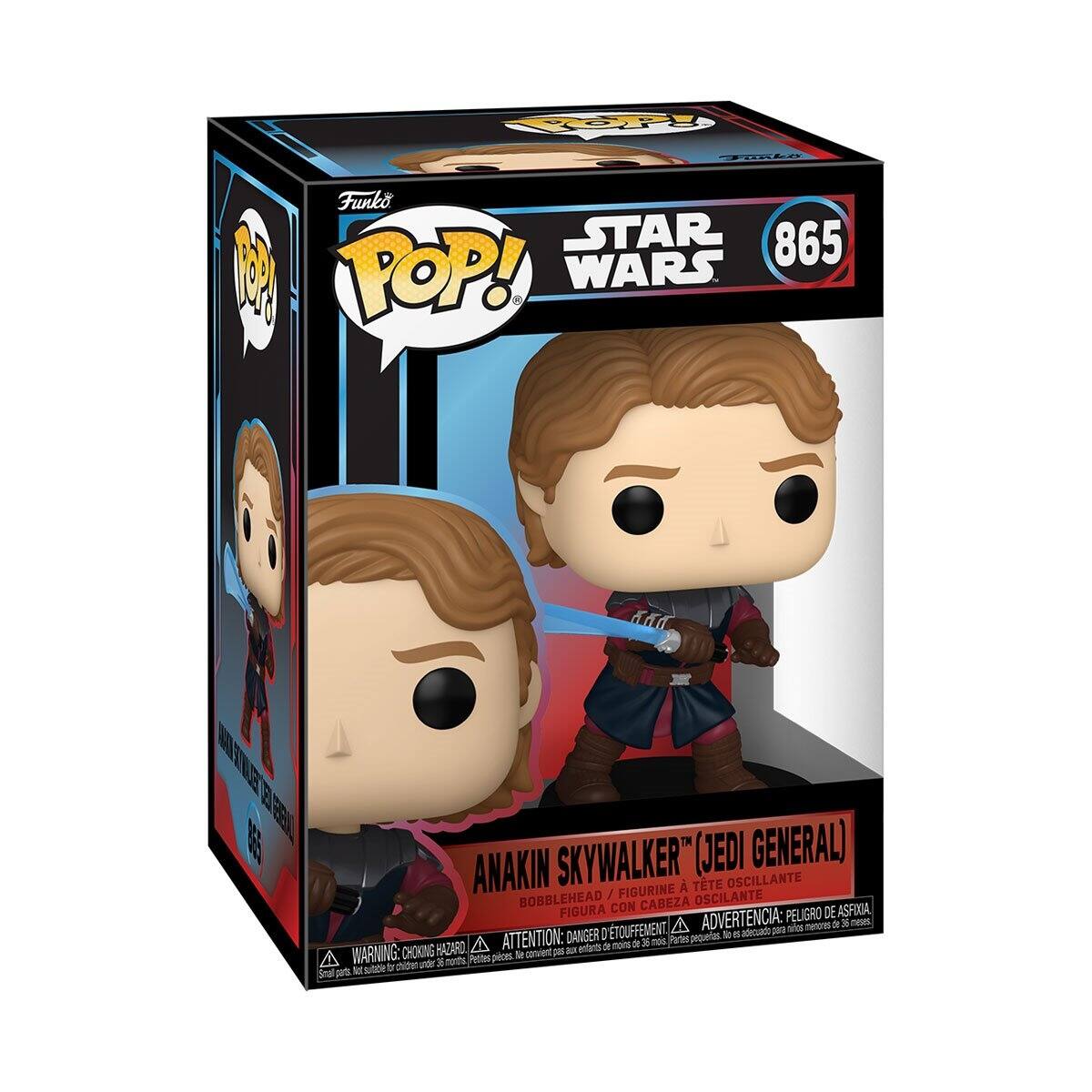 Funko  
Funko STAR 865 20 POP! WARS  
ANAKIN SKYWALKER" (JEDI GENERAL) FIGURINE À TÊTE OSCILLANTE / BOBBLEHEAD / OSCILANTE FIGURA CON CABEZA DE ASFIXIA,  
ADVERTENCIA: PELIGRO DE ASFIXIA,  
adecuado para menores de 35 años,  
ATTENTION: DANGER D'ETOUFFEMENT,  
convient aux enfants de moins de 35 ans,  
WARNING: CHOKING HAZARD,  
Petites pièces & lot.