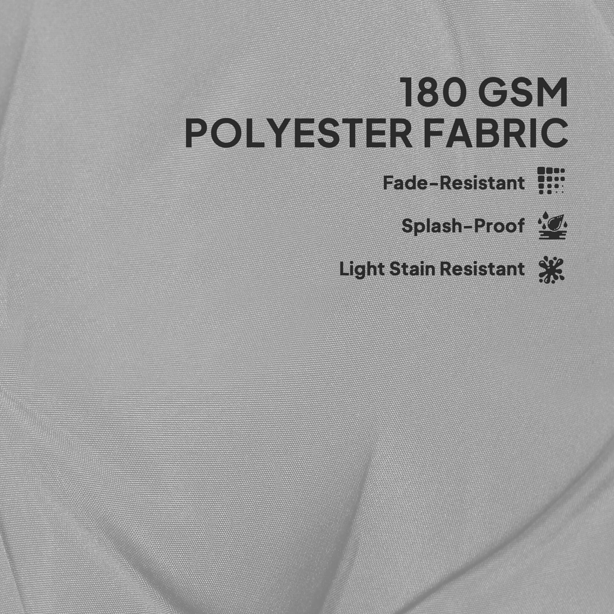 180 GSM POLYESTER FABRIC
Fade-Resistant
Splash-Proof
Light Stain Resistant
