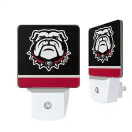 Keyscaper - Georgia Bulldogs Logo Stripe Design Nightlight 2-Pack - Multicolor