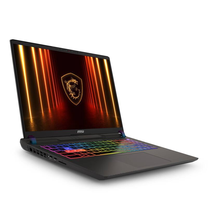 Alt View 1. MSI - MSI Vector 16" QHD 240Hz Gaming Laptop,AMD Ryzen 9 8940HX,RTX 5070Ti,64GB RAM,4TB SSD,Win11,Gray - Gray.