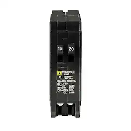 Schneider Electric - Square D 15/20 amps Tandem Single Pole Circuit Breaker