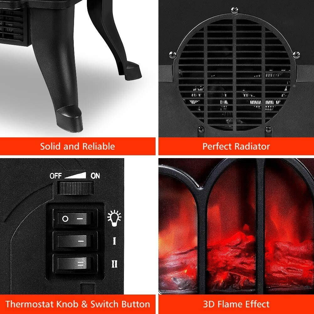 Solid and Reliable  
Perfect Radiator  
Thermostat Knob & Switch Button  
3D Flame Effect