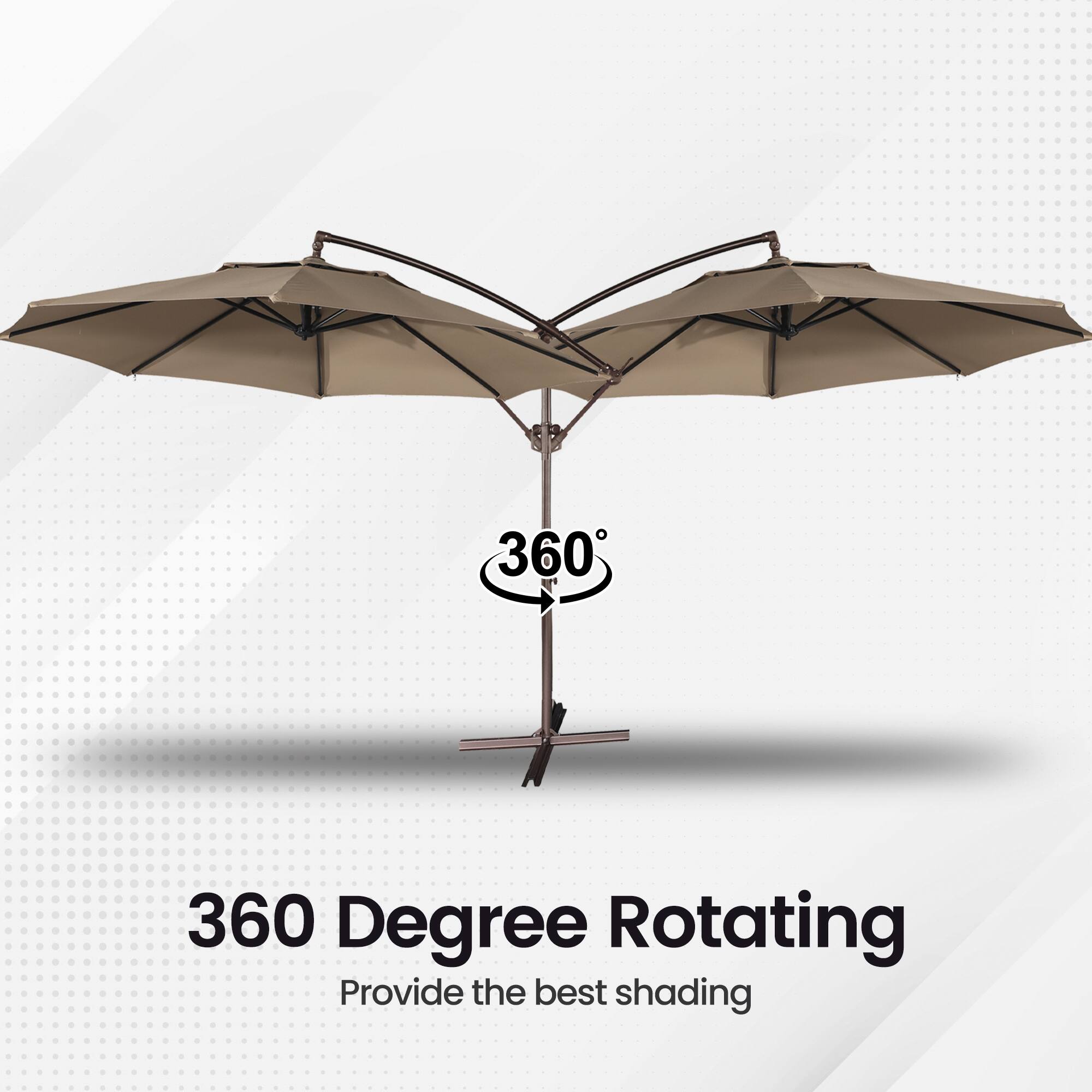 360 Degree Rotating  
Provide the best shading