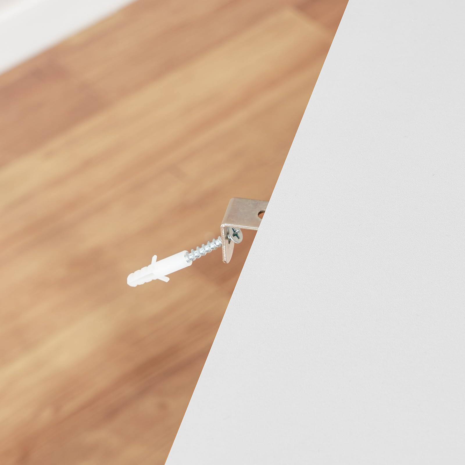 Alt View 3. Hirose Alice - Floor Storage Cabinet With 2 Shelves & 4 Doors Cupboard For Home bathroom small - Black.