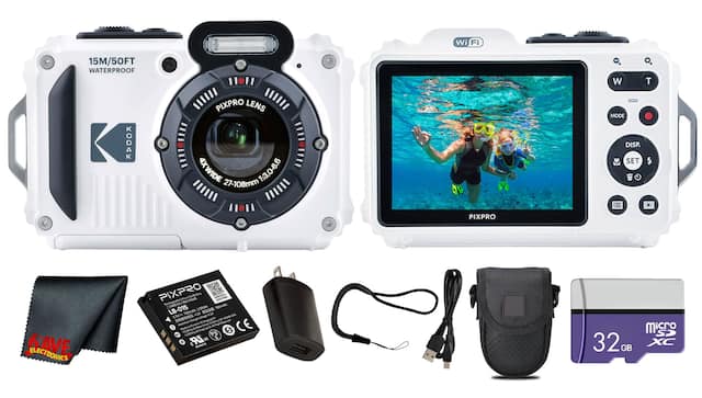 Wi-Fi 15M/50FT WATERPROOF KODAK PIXPRO LENS 4XWIDE 27-108mm 1:3.0-6.6 Y W T MODE DISP. SET PIXPRO KAVE ELECTRONICS DAC OK PIXPRO Reshargeatte CE ens S LB-015 259 700mAh 700mAh ADV KEA 134 - SGDUSA RAGMAG derg vit AN - Somapyi S, Neural I Made T PS 5 ' E + - micro SD 32GB XC
