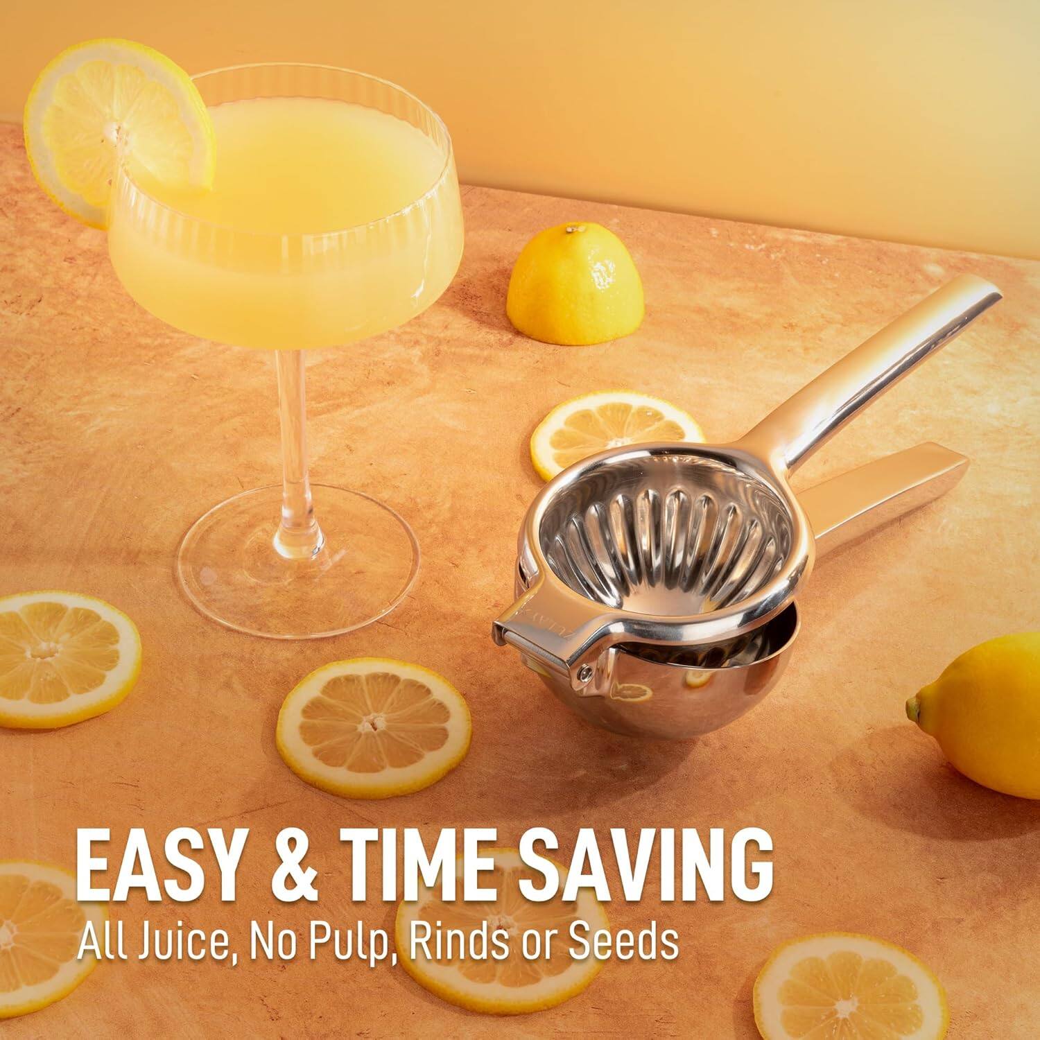 EASY & TIME SAVING  
All Juice, No Pulp, Rinds or Seeds