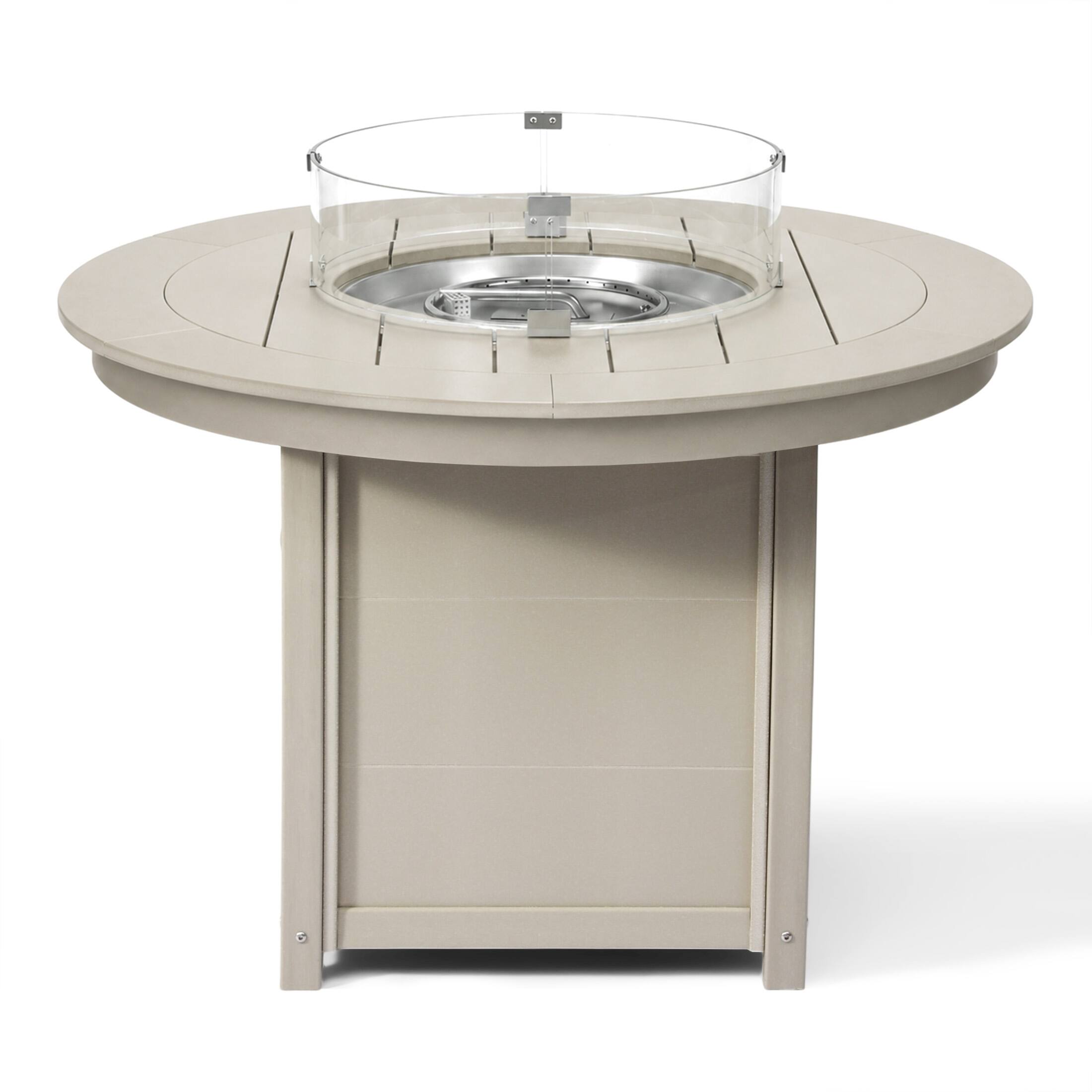 Alt View 1. WestinTrends - WestinTrends Helios 47" Modern Outdoor Patio Propane Gas Round Fire Pit Table - Sand.