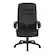 Front. Office Star Products - Black Executive Faux Leather High Back Chair with Contrast Stitching - Black.