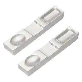 Unique Bargains - 2pcs Stainless Steel Chopstick Rest 4.1x0.8x0.51 Inch Tableware Tool for Spoon Fork Teaspoon Dining - Silver Tone