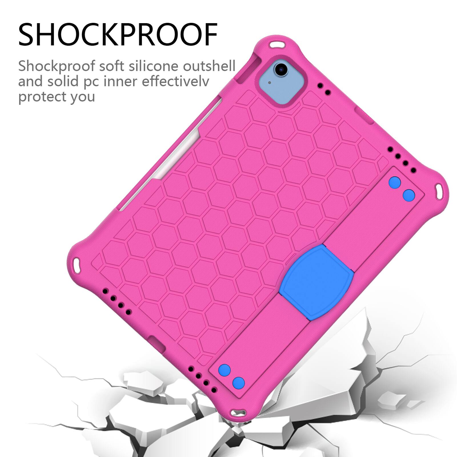 SHOCKPROOF  
Shockproof soft silicone outshell and solid pc inner effectively protect you