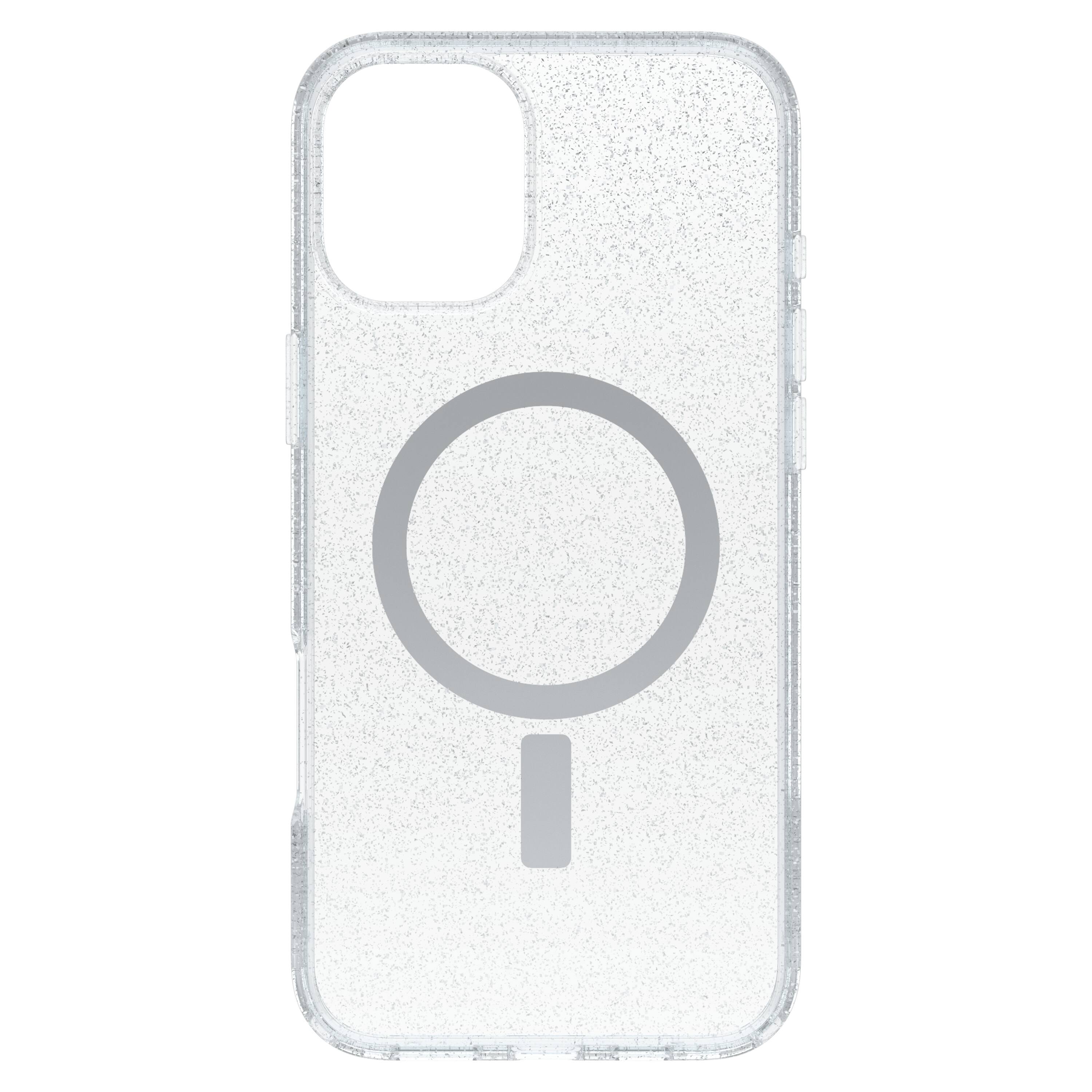 Angle. OtterBox - Symmetry Series Hard Shell for MagSafe for Apple iPhone 16 Plus - Stardust 3.0.