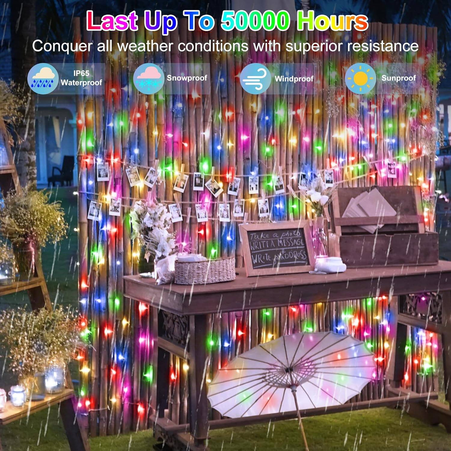 Last Up To 50000 Hours

Conquer all weather conditions with superior resistance

- IP65 Waterproof
- Snowproof
- Windproof
- Sunproof

Take a photo
WRITE A MESSAGE
WRITE ADDRESS