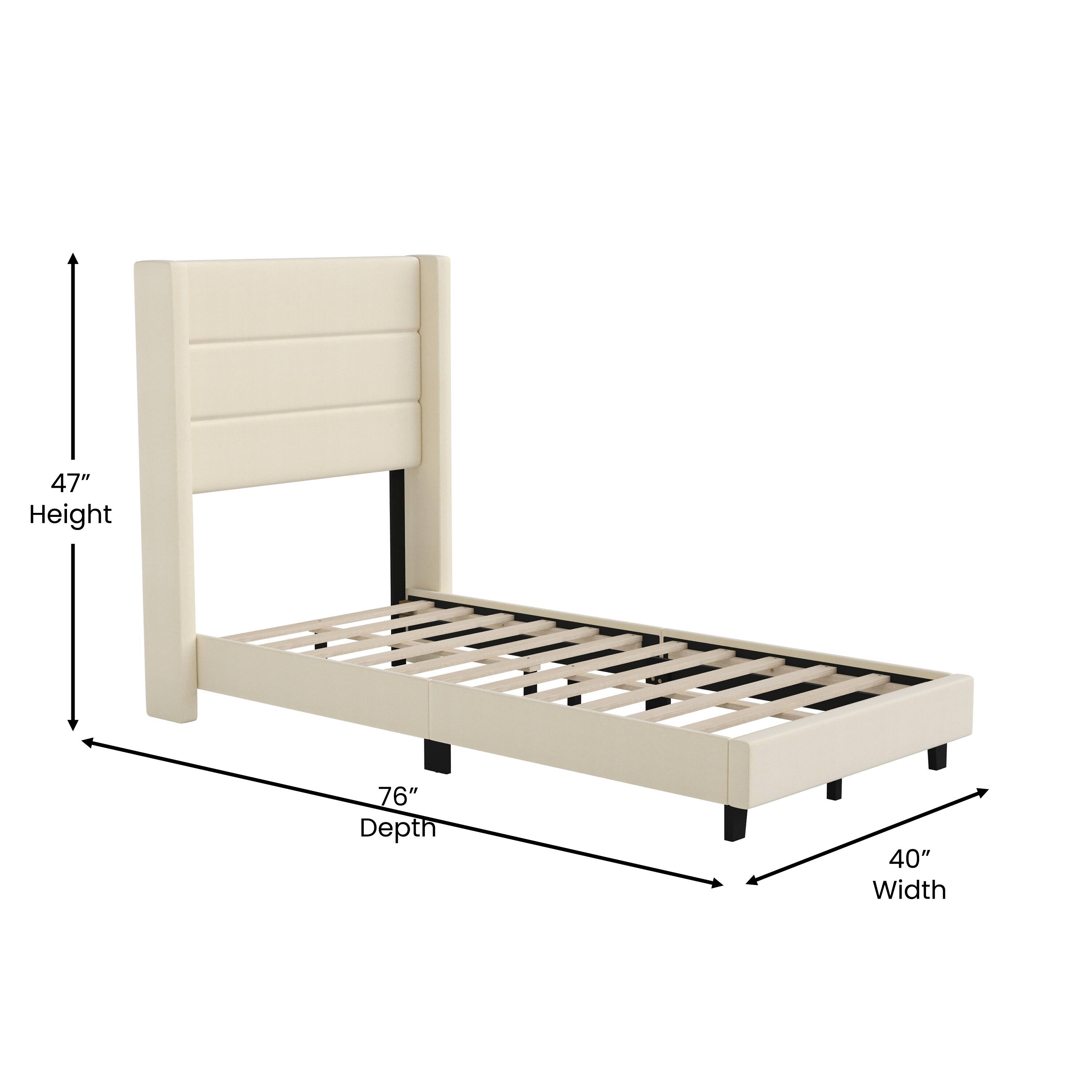 47" Height, 76" Depth, 40" Width