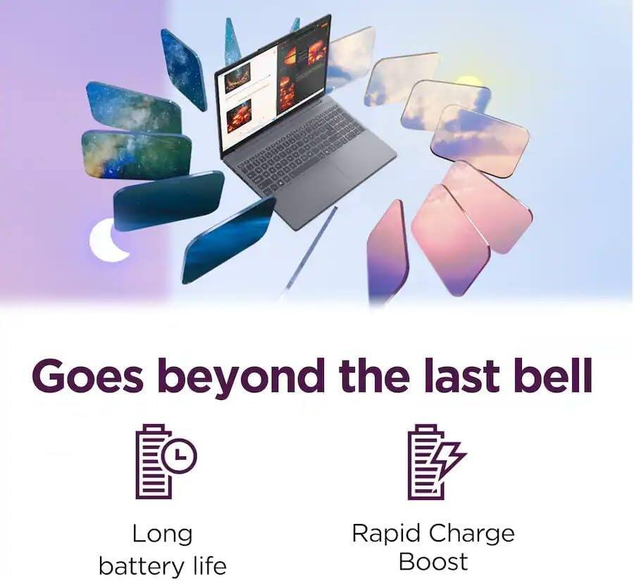 Goes beyond the last bell  
Long battery life  
Rapid Charge Boost