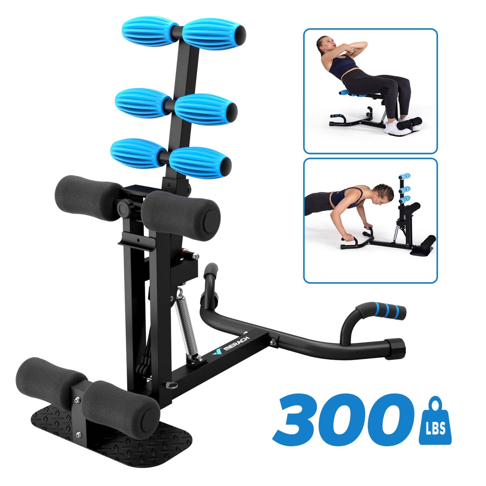 MERACH - Adjustable Glutes Trainer & Deep Squat Machine - Core Leg Strengthener for Gym Workouts - Blue price history on PriceWatchPro