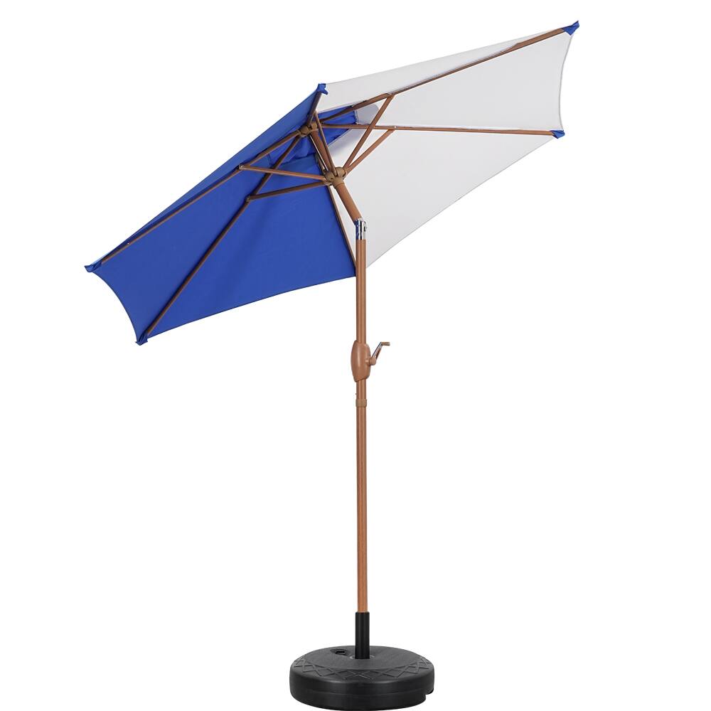 Angle. Ainfox - Ainfox 7.5ft Contrast Color Patio Umbrella Tilt - Blue.