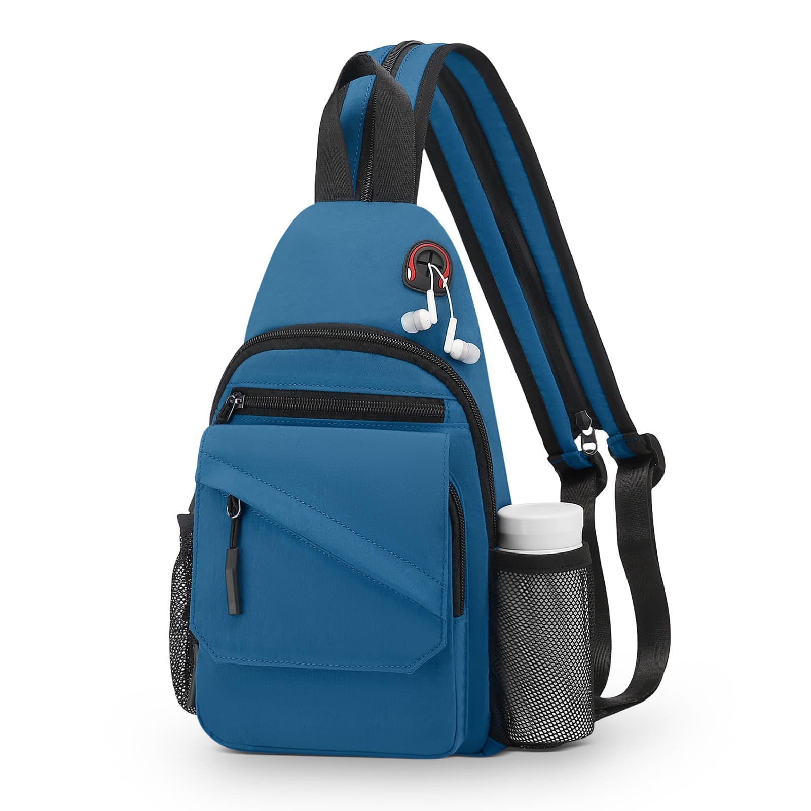 Unique Bargains - Small Crossbody Bag Casual Sling Bag Convertible Backpack 3-in-1 Anti-Theft Shoulder Bag Trendy Daypack for Travel - Blue Grey