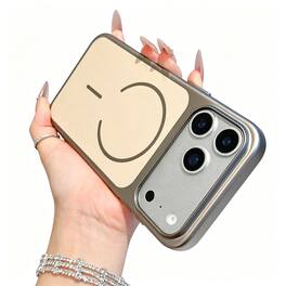 Dteck - for Apple iPhone 17 Pro Hard PC Magnetic Case,Matte Metallic Texture Back Anti-Scratch Wireless Charging Cover - Gold