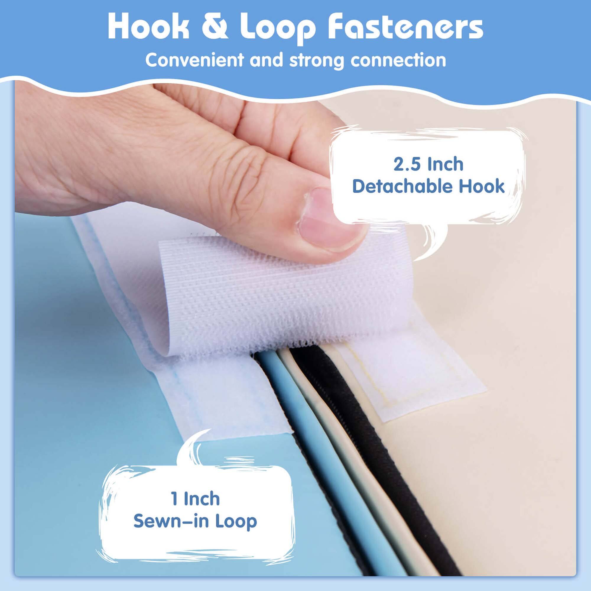 Hook & Loop Fasteners  
Convenient and strong connection  

2.5 Inch Detachable Hook  

1 Inch Sewn-in Loop