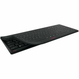 CHERRY - STREAM PROTECT Keyboard Wireless - Wireless Connectivity - RF - 32.81 ft - 2.40 GHz - USB Type A Interface - Jet Black