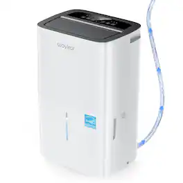Waykar - 150-pint Energy Star Dehumidifier with Auto-Swing Louvers and Built-in Pump for Bedroom and Basement - White