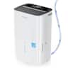 Waykar - 150-Pint Energy Star Dehumidifier with Auto-Swing and Built-in Pump, Home & Basement, Continuous Drainage - White
