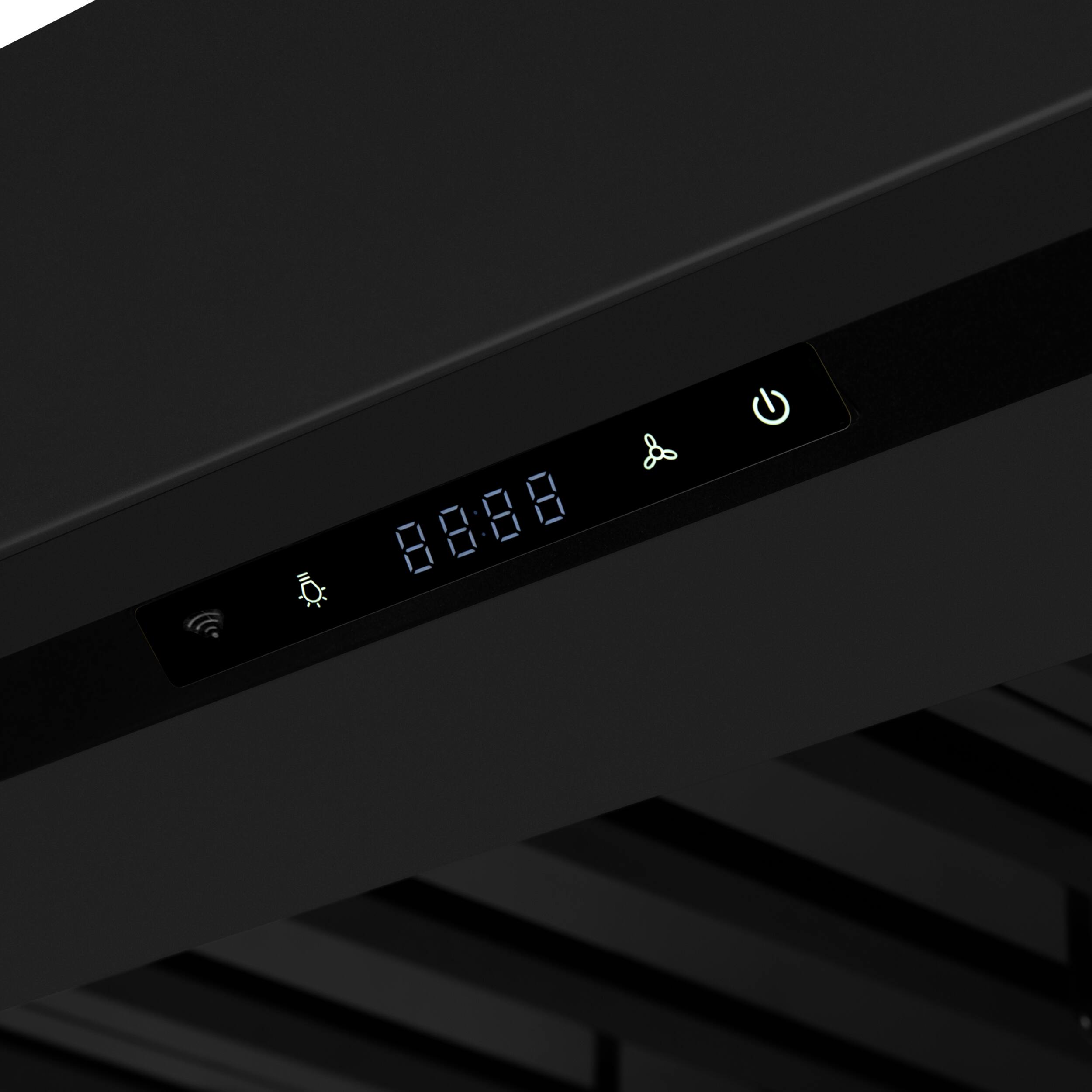 Alt View 1. Forno Appliances - Ambassador 36" Wall Mount Range Hood with Touch Controls, LED Lighting and Remote Control - Black with Copper Trim - Black/Copper.