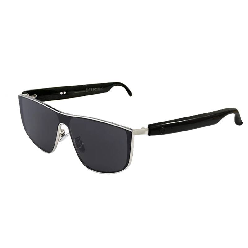 Front. Cluzine - Smart Bluetooth Glasses Music Call Driving UV Protection Polarized Lens AI Translation - Black.
