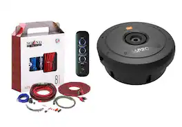 JBL - BassPro Hub Powered 11" Subwoofer Enclosure with 200 Watt Amplifier and 8 Ga Wiring Kit