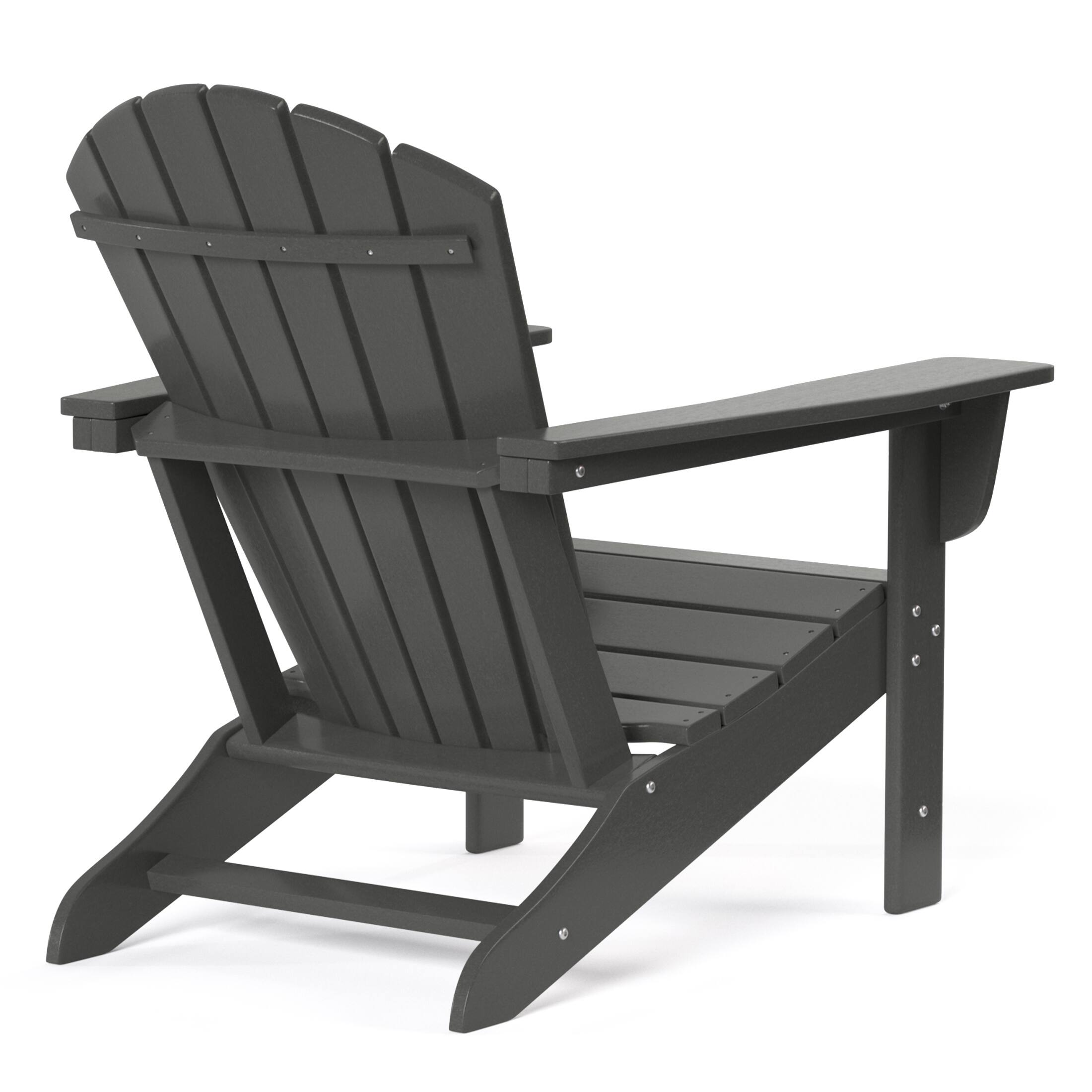 Alt View 1. WestinTrends - WestinTrends Dylan Outdoor Adirondack Chair (Set of 2) - Gray.