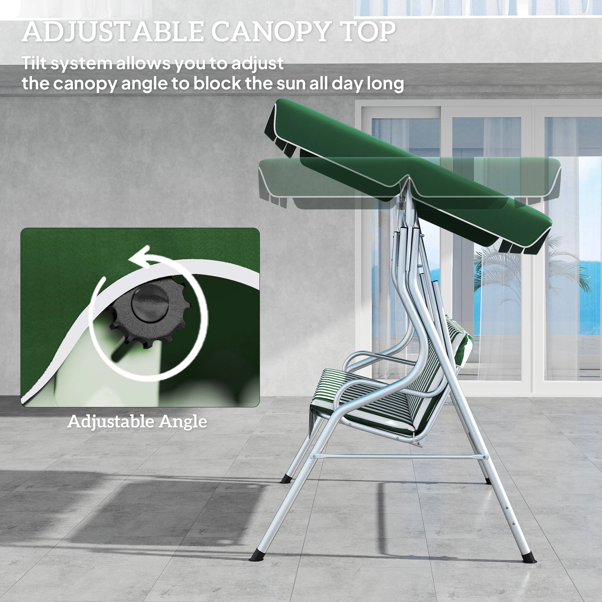 ADJUSTABLE CANOPY TOP
Tilt system allows you to adjust the canopy angle to block the sun all day long
Adjustable Angle