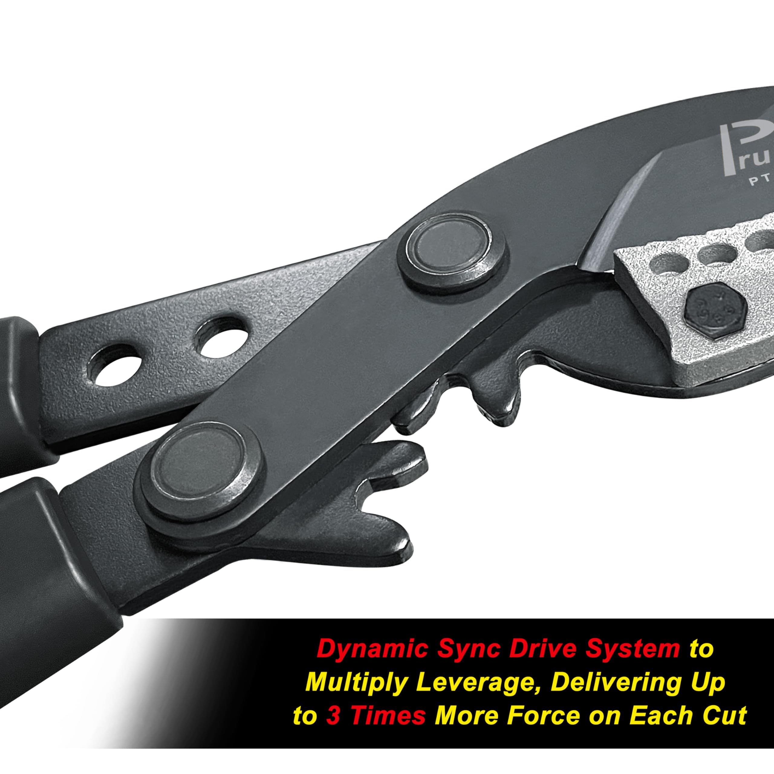 Dynamic Sync Drive System to Multiply Leverage, Delivering Up to 3 Times More Force on Each Cut