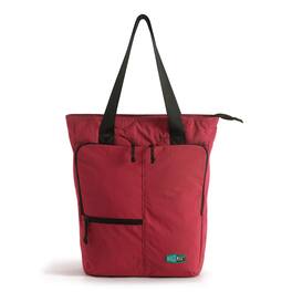 Bagsmart - Paz 20L Totepack, Convertible Backpack with Hidden Straps & 15.6" Laptop Compartment for Commute & Travel - Vermilion
