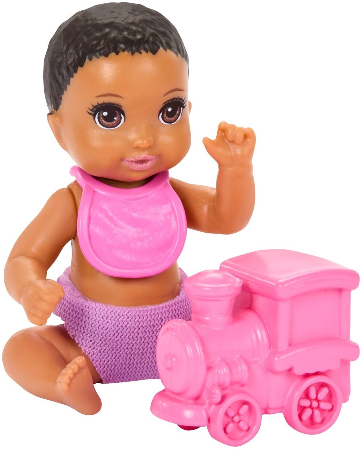 Alt View 3. Mattel - Barbie Skipper Babysitters Inc. Playset with 2 Dolls & High Chair, Black   - COLLECTIBLES - Multicolor.