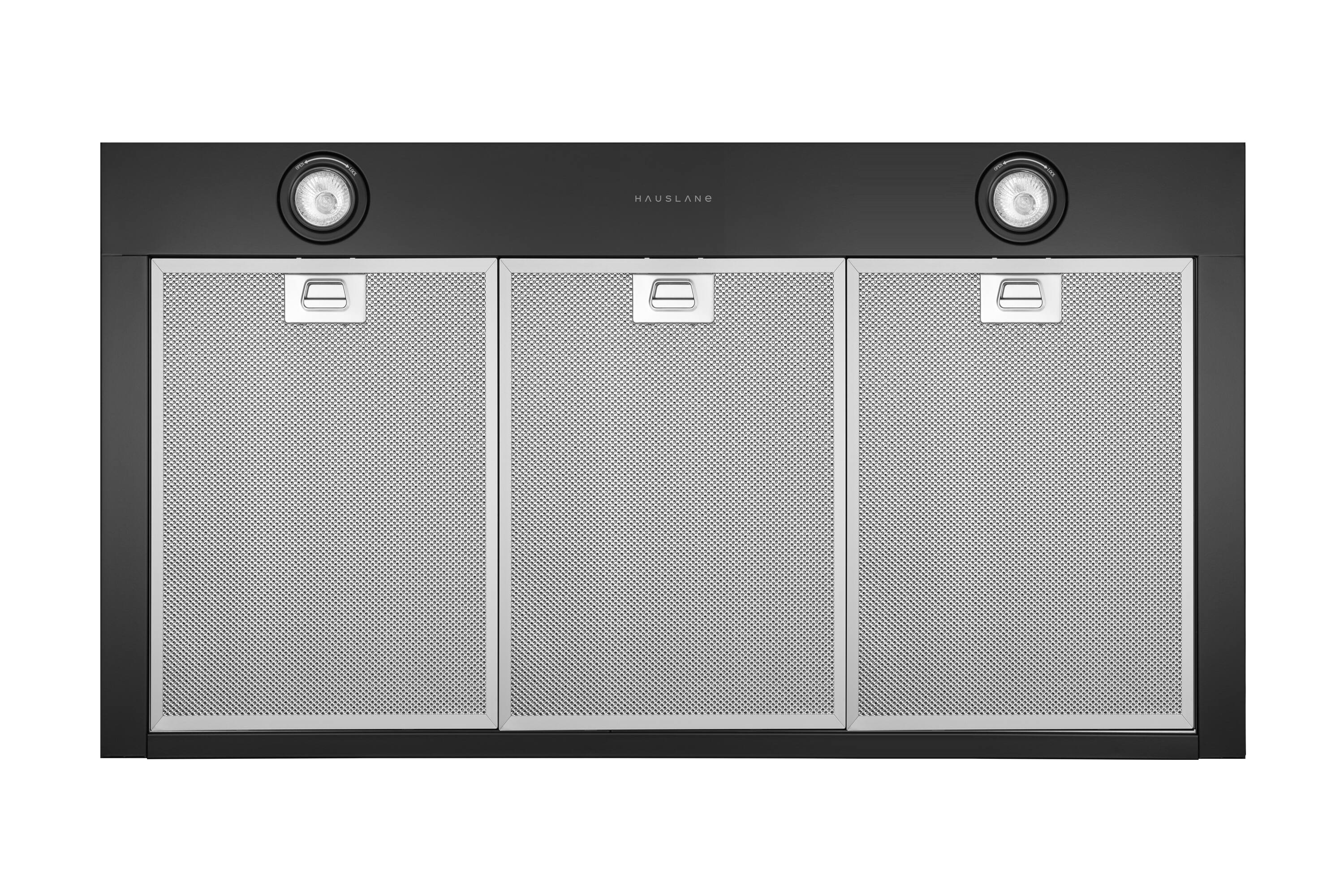 Alt View 4. Hauslane - Hauslane WM-530 Base 36-in Convertible Matte Black Wall-Mounted Range Hood (Charcoal Filters Included) - Matte Black.