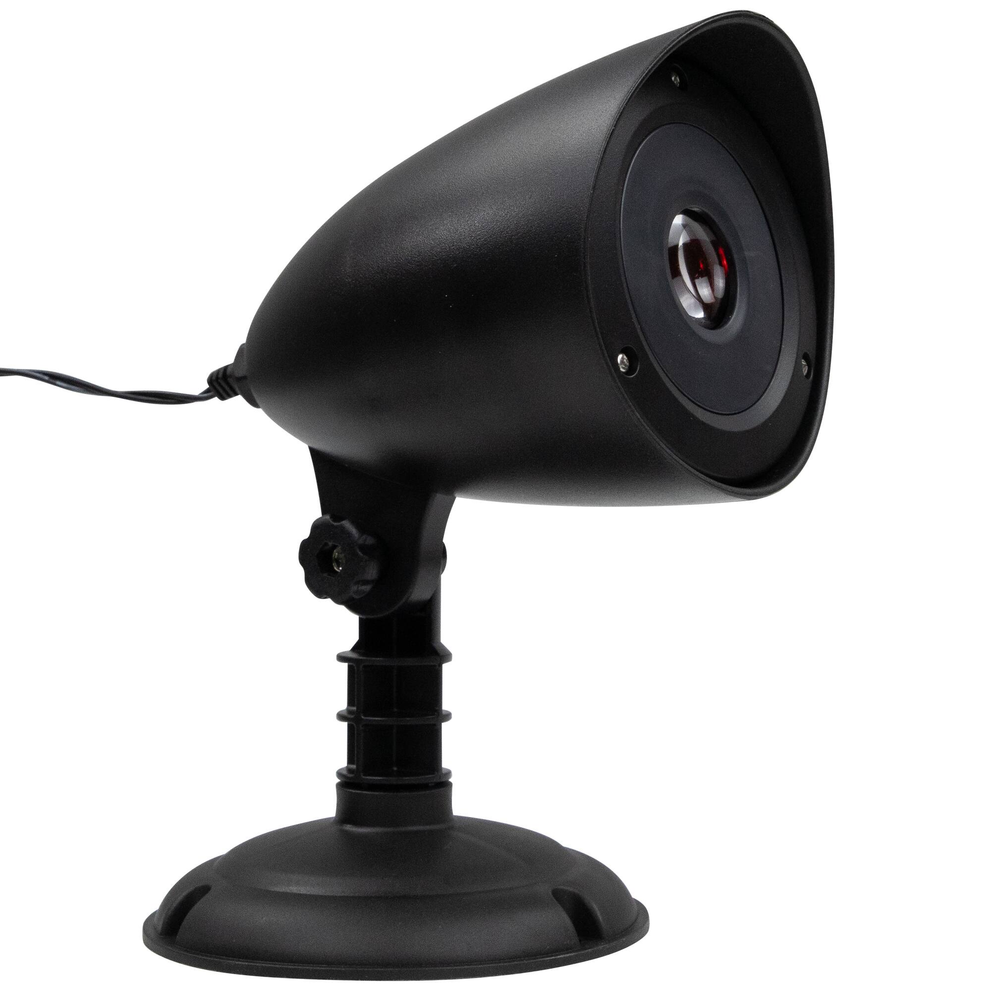 Alt View 3. Northlight - Halloween Skull Outdoor Light Show Projector - 8" - Black.