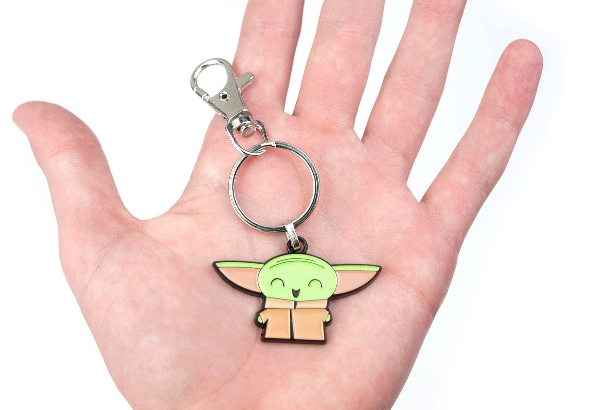 Alt View 10. SalesOne LLC - Star Wars: The Mandalorian, The Child "Baby Yoda" Happy Enamel Keychain - Green.