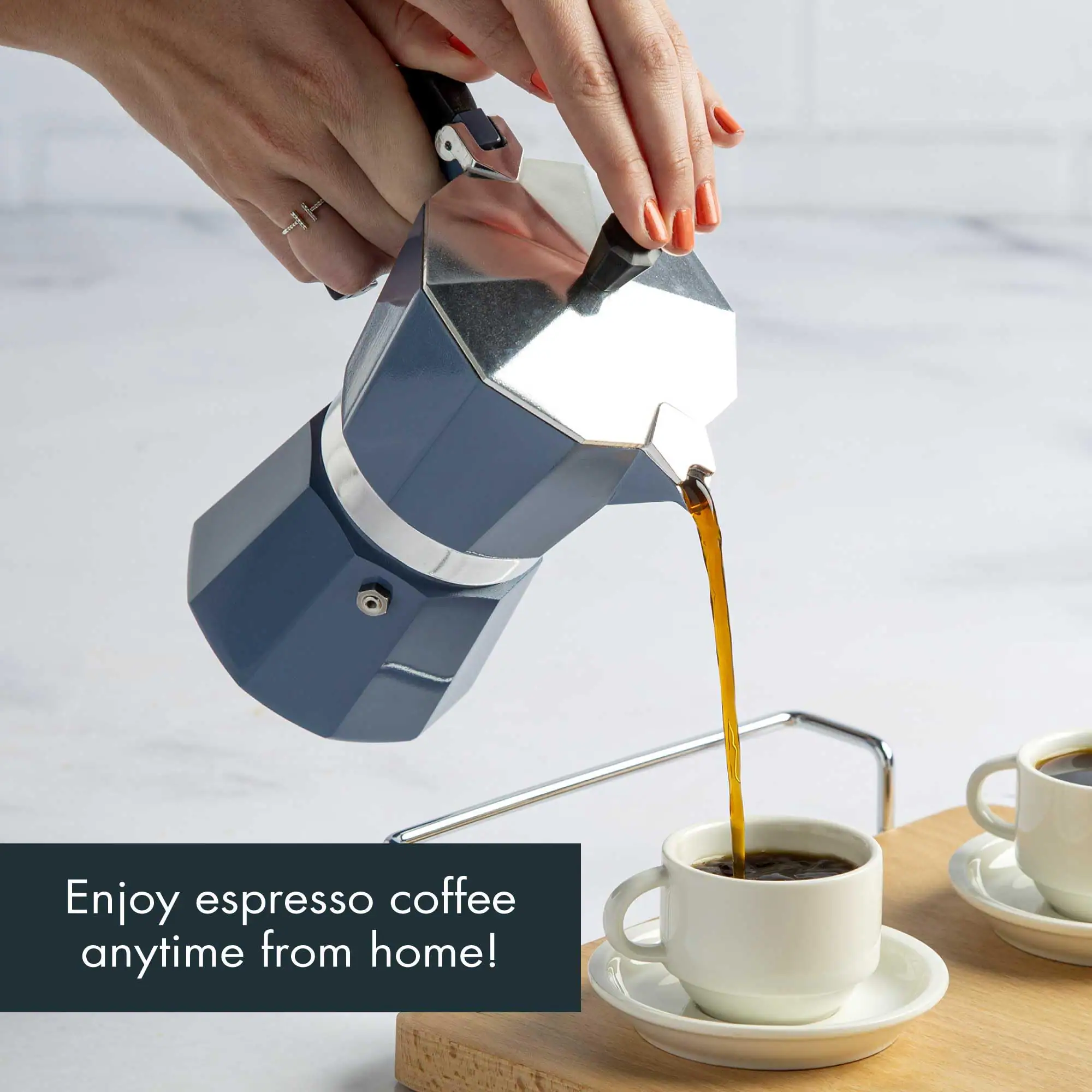 Enjoy espresso coffee anytime from home!