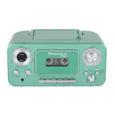 Front. Studebaker - BT Series Portable Bluetooth CD Player with AM/FM Stereo - Teal.