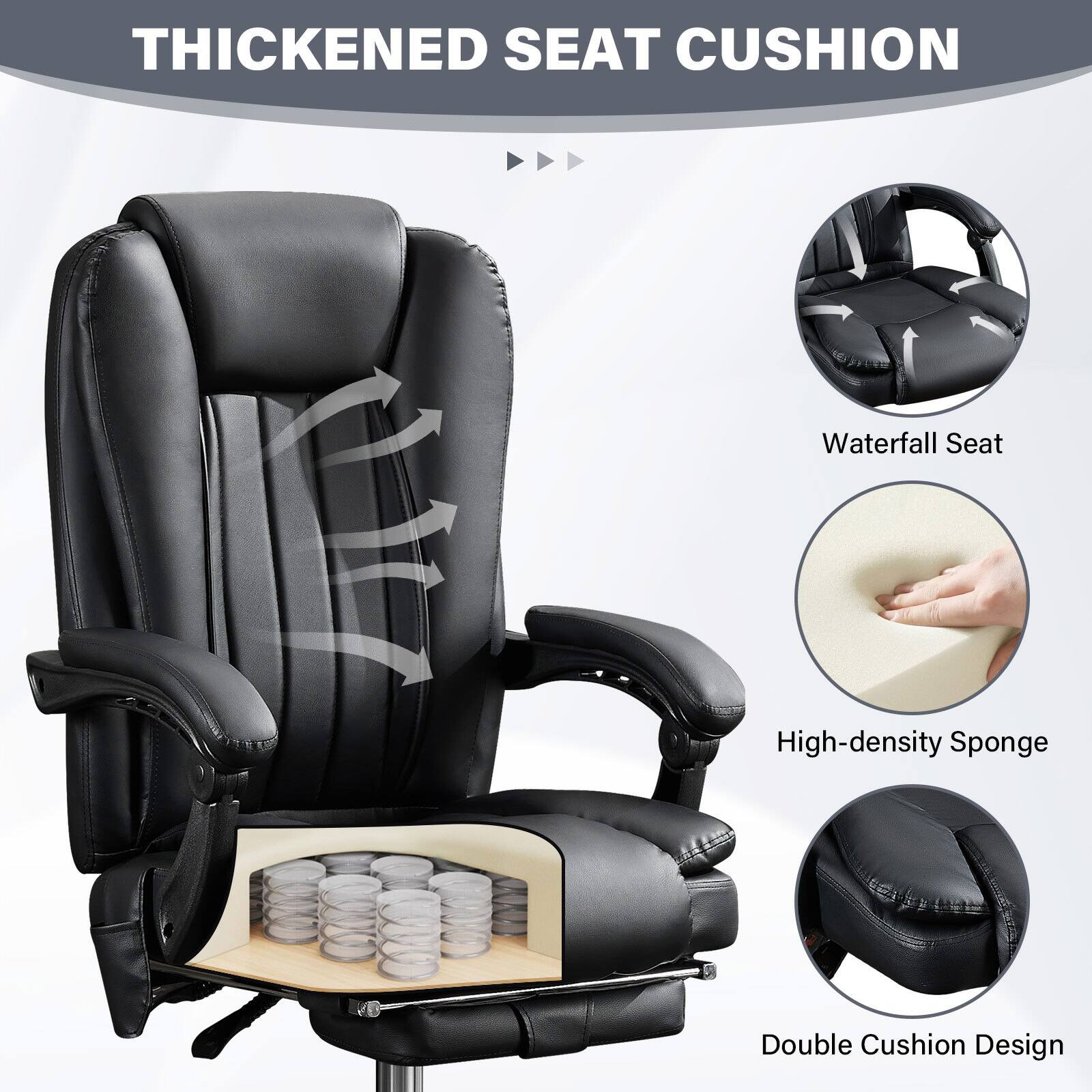THICKENED SEAT CUSHION

- Waterfall Seat
- High-density Sponge
- Double Cushion Design