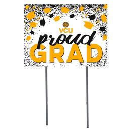 Jardine - VCU Rams 18" x 24" Proud Grad Yard Sign - White