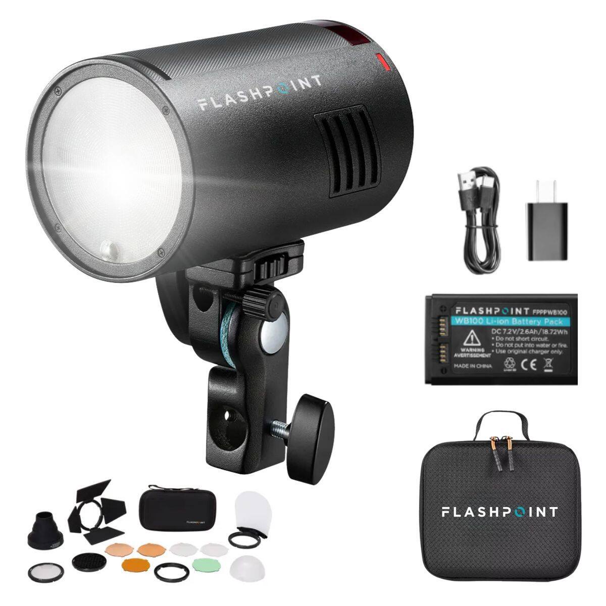FLASHPOINT FLASHPOINT INT PPPPWEID0 WB100 Li-ion Battery Pack m DC 2V/26Ah/18.72Wh 6Ah Do not short circuit Do not put into water - WARNING Use original charger only AVERTISSEMENT MADE IN CHINA