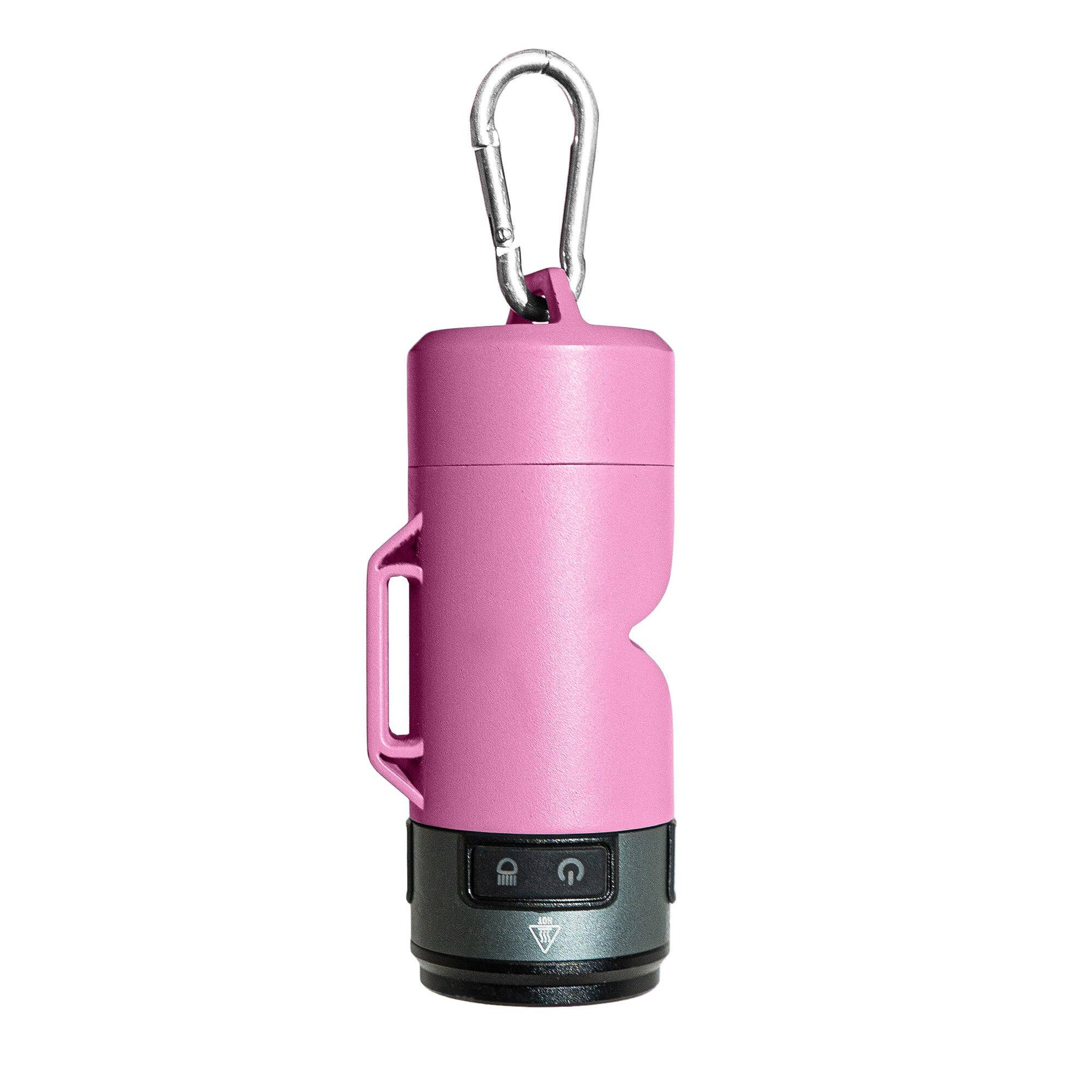 Angle. Lumi Pawtners - Lumi LED Poop Bag Dispenser - Pink.
