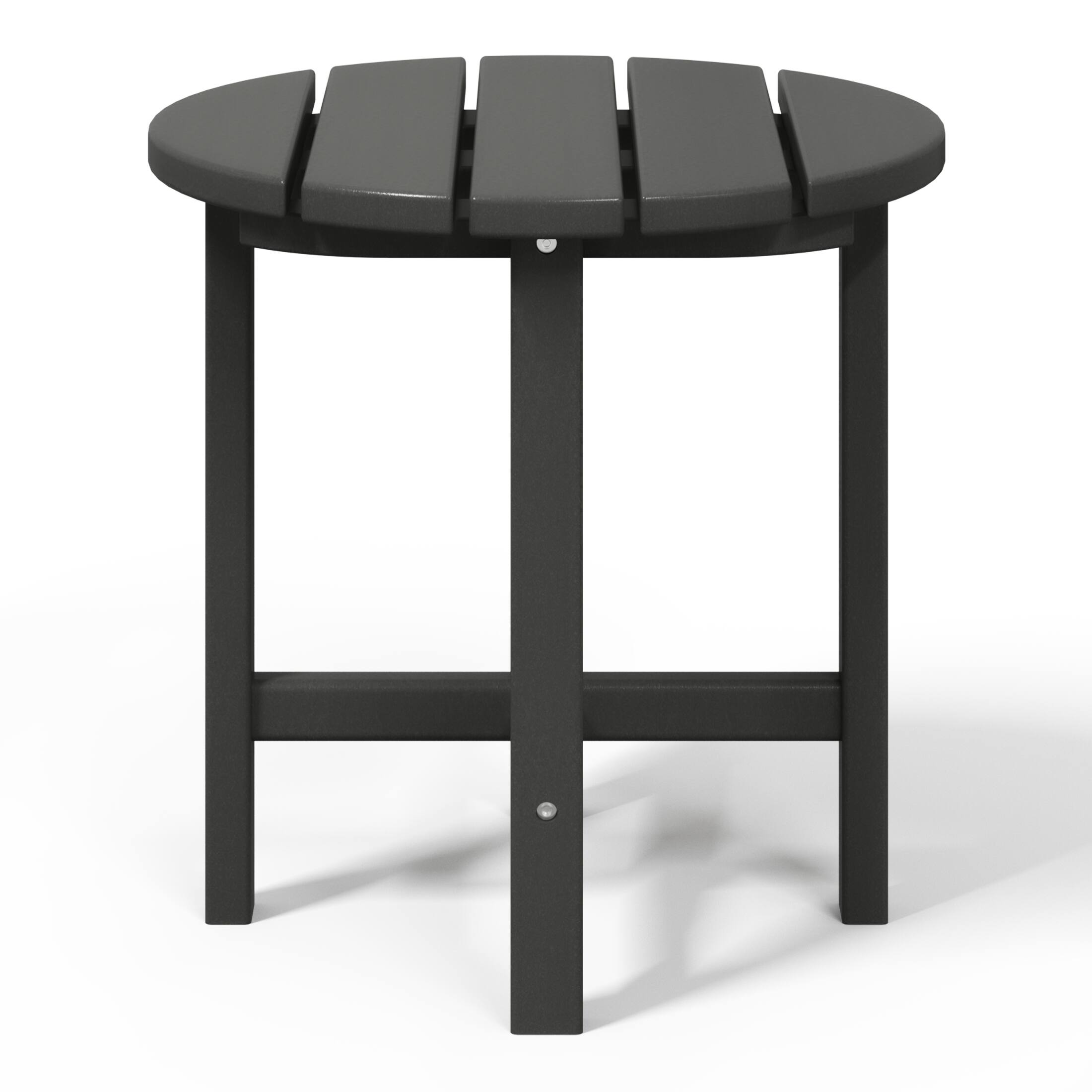 Back. WestinTrends - WestinTrends Dylan Adirondack Round Outdoor Side Table - Gray.