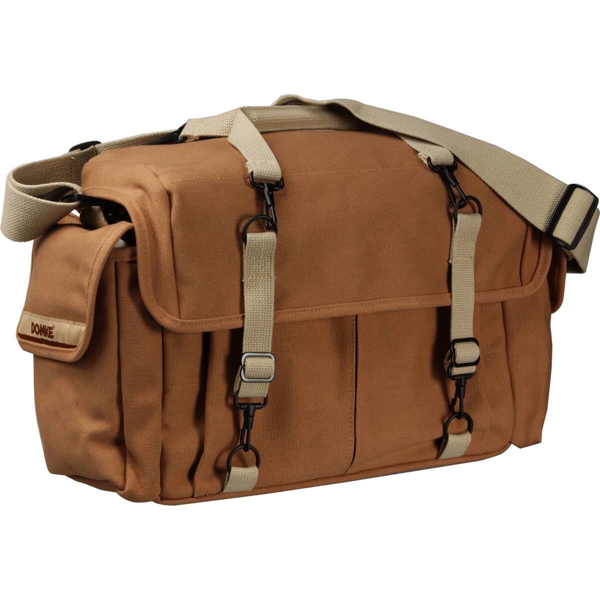 Front. Domke - Domke F-7 Double AF Canvas Camera Bag, Sand.