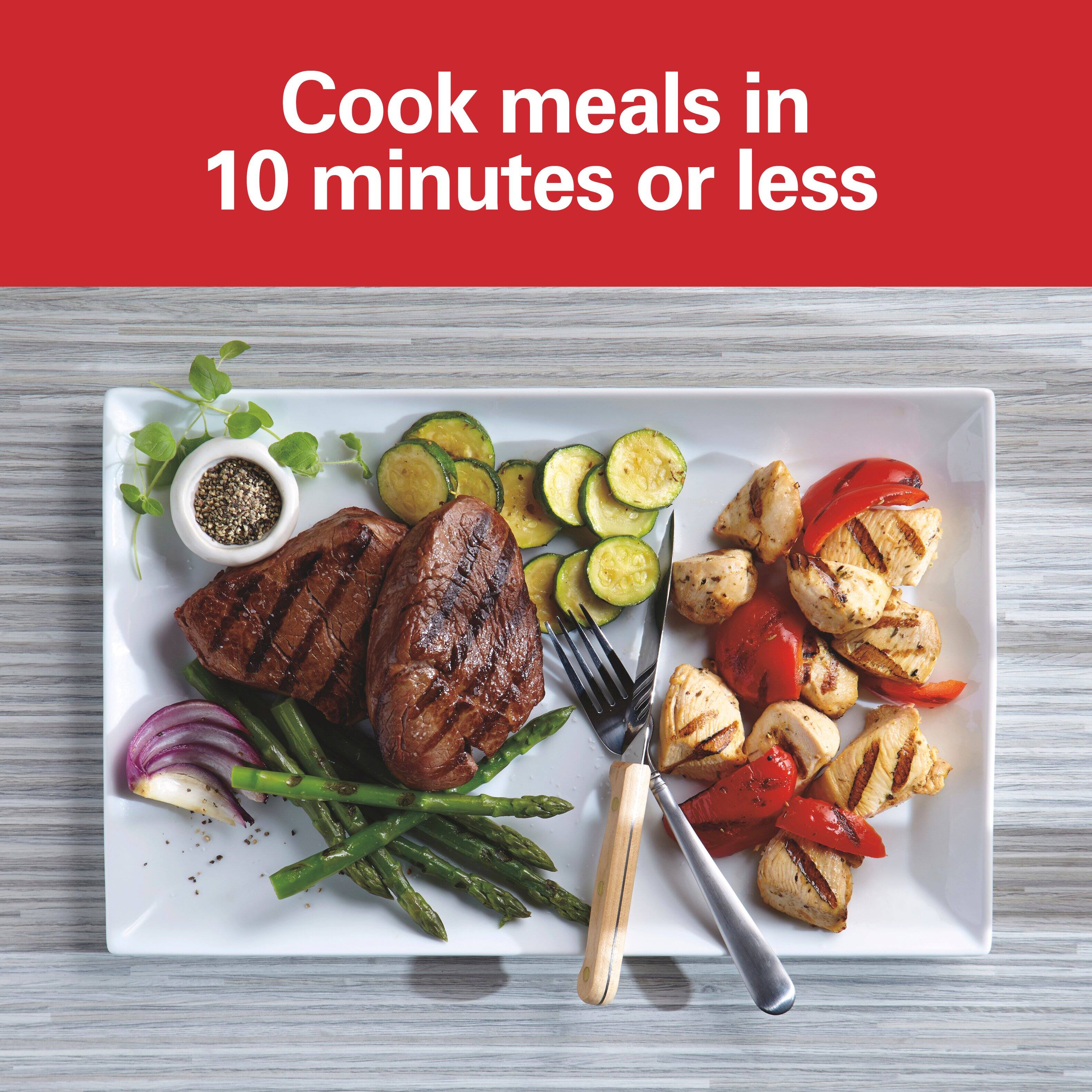 Cook meals in 10 minutes or less