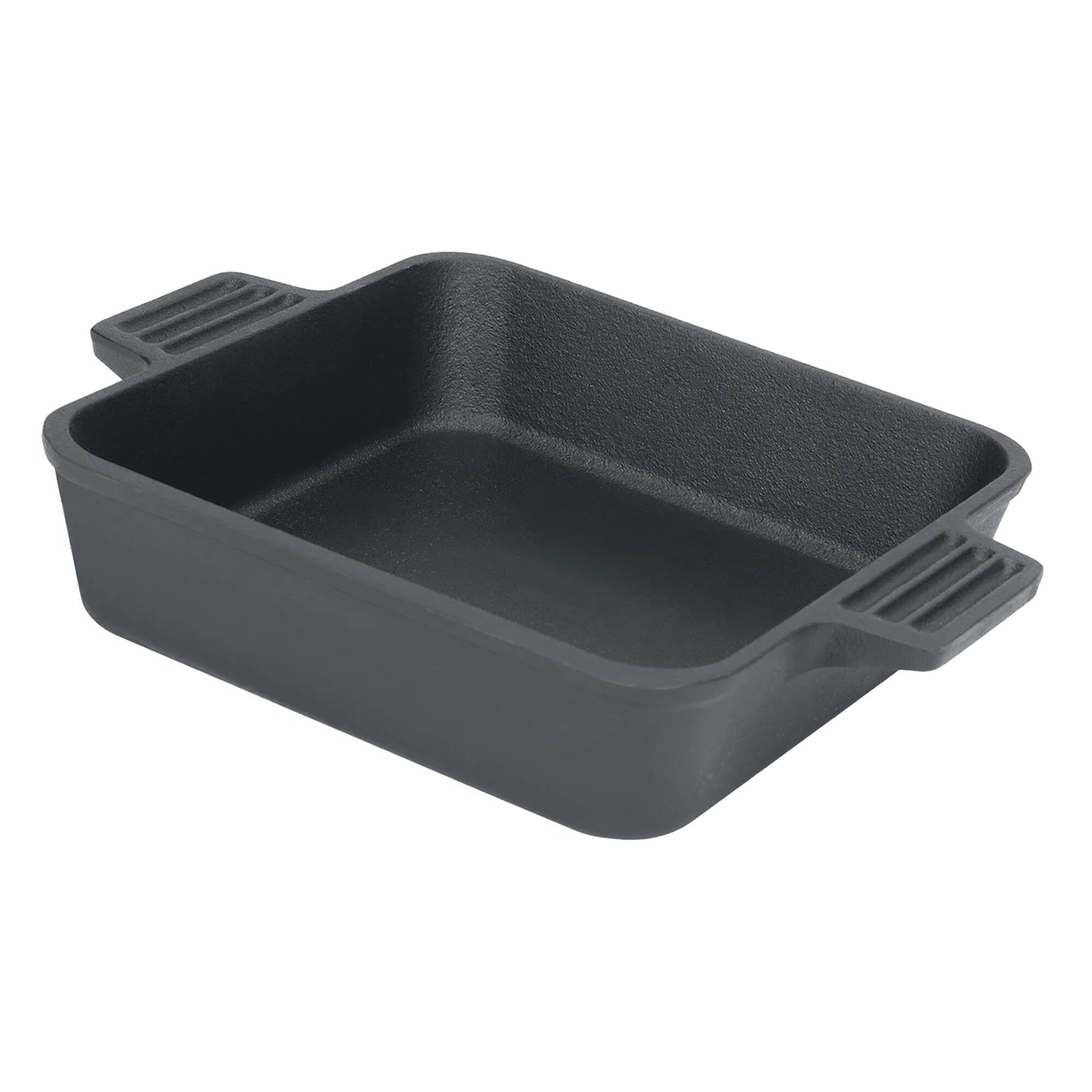 Alt View 1. Bayou Classic - Bayou Classic 8x8 Inch Pre Seasoned Cast Iron Cake Pan Casserole Bakeware Dish - Black.