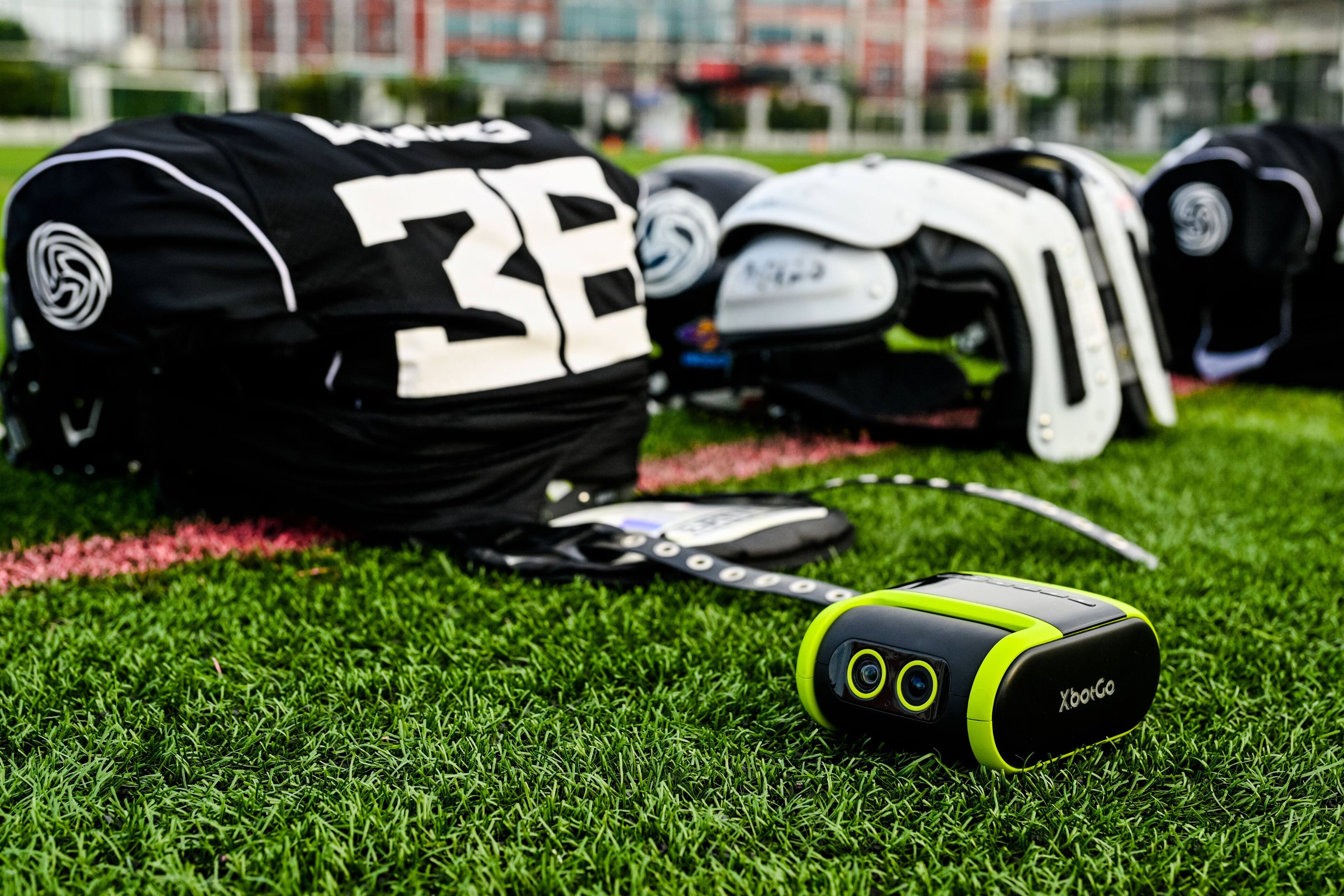 Alt View 11. XbotGo - Falcon AI Sports Camera, 4K Auto-Tracking Action Cam for Team Sports, Dual Lens with Live Streaming, No Subscription - Edge Green.